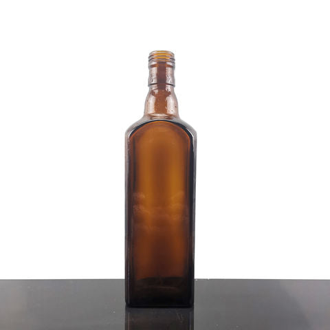 Whosale Square Amber Glass Bottles