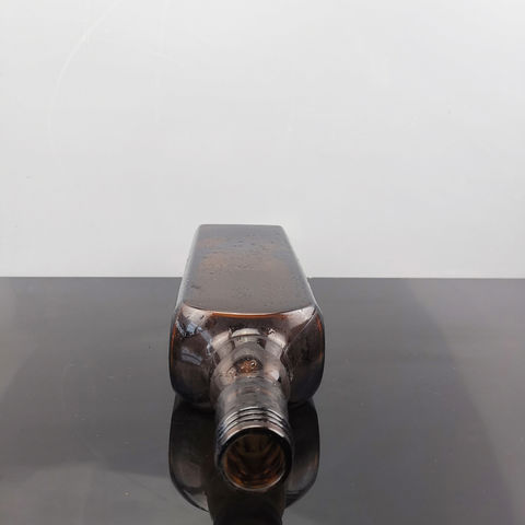 Whosale Square Amber Glass Bottles