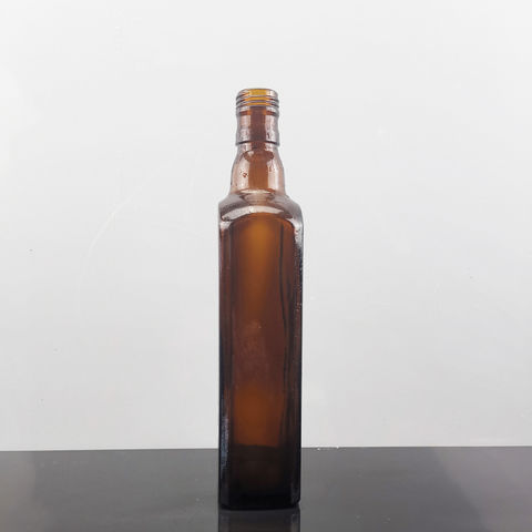 Whosale Square Amber Glass Bottles