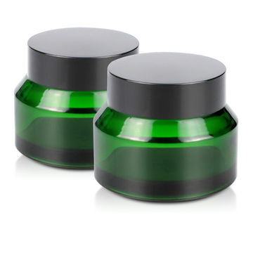 Cosmetic Glass Jar Green Amber Clear Jar Mask Jar