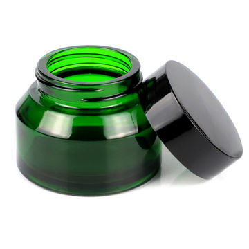 Cosmetic Glass Jar Green Amber Clear Jar Mask Jar